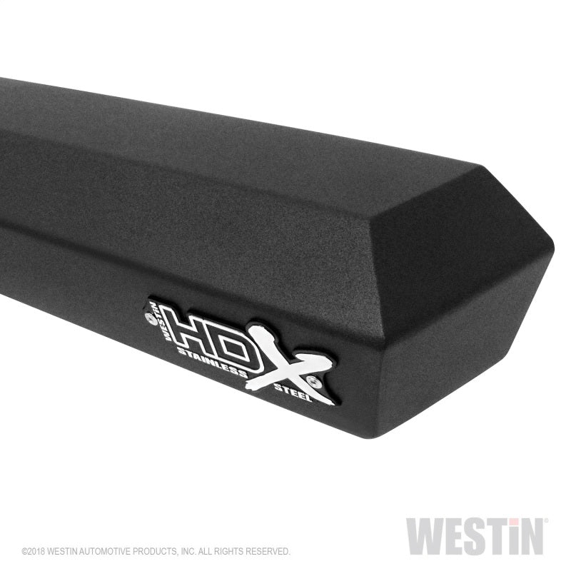 Westin Ford F-250/350/450/550 Super Cab HDX Stainless Drop Nerf Step Bars - Tex. Blk