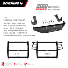 Load image into Gallery viewer, Go Rhino Chevrolet Silverado 1500 - 3100 Series StepGuard Winch Tray Kit (Fits 3176T/3176MT)
