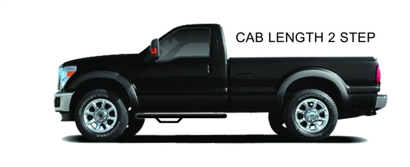 N-Fab Nerf Step 97-03 Ford F-150/Lobo Extra Cab 4 door - Gloss Black - Cab Length - 3in