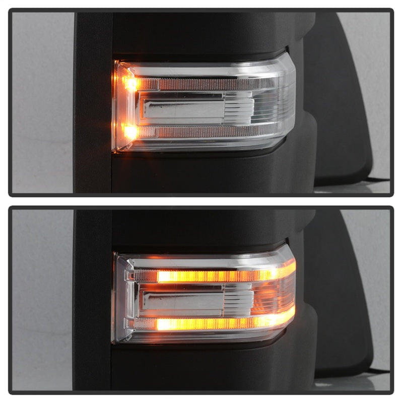 xTune 15-17 Ford F-150 Heated LED Telescoping Pwr Mirrors - Clr (Pair) (MIR-FF15015S-G4-PWH-CL-SET)