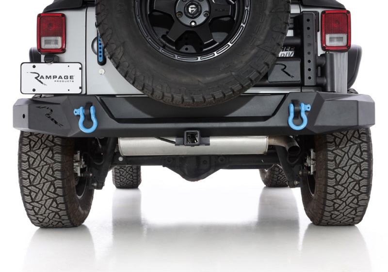 Rampage Jeep Wrangler JK (Incl. Unlimited) Trailguard Rear Bumper - Black