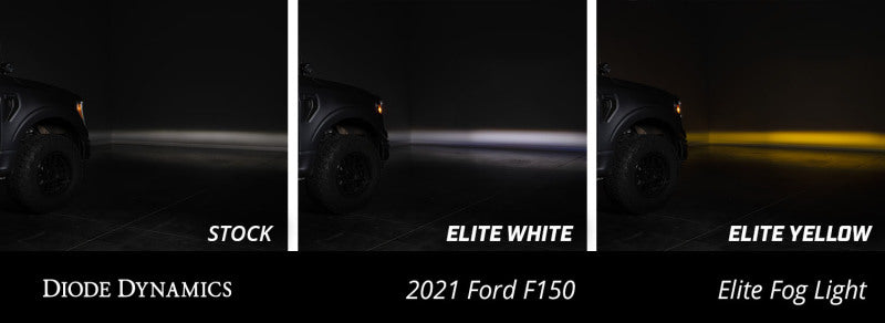 Diode Dynamics 21-23 Ford F-150 Elite Fog Lamps - Yellow