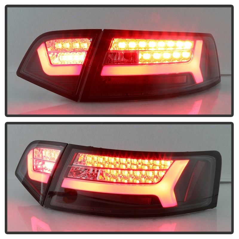 Spyder 09-12 Audi A6 LED Tail Lights - Black (ALT-YD-AA609-LED-BK)