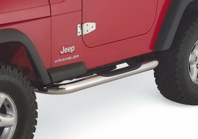 Rampage Jeep Wrangler(YJ) 3 Inch Round Nerf Bar - Polished