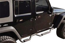 Load image into Gallery viewer, Rampage Jeep Wrangler(JK) Unlimited Side Bar Drop Step Slimline - Black