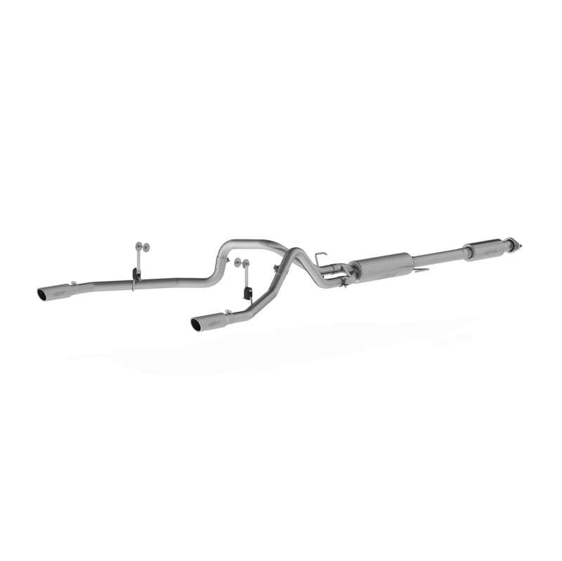 MBRP 2015 Ford F-150 5.0L 3in Cat Back Dual Split Rear Exit T409 Exhaust System