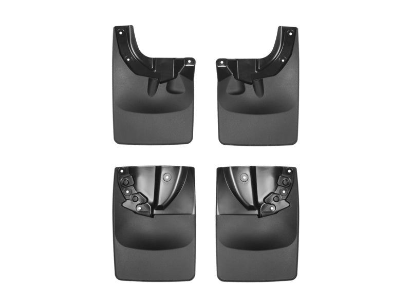 WeatherTech Toyota Tacoma No Drill Front &amp; Rear Mudflaps - Models without Fender Flares
