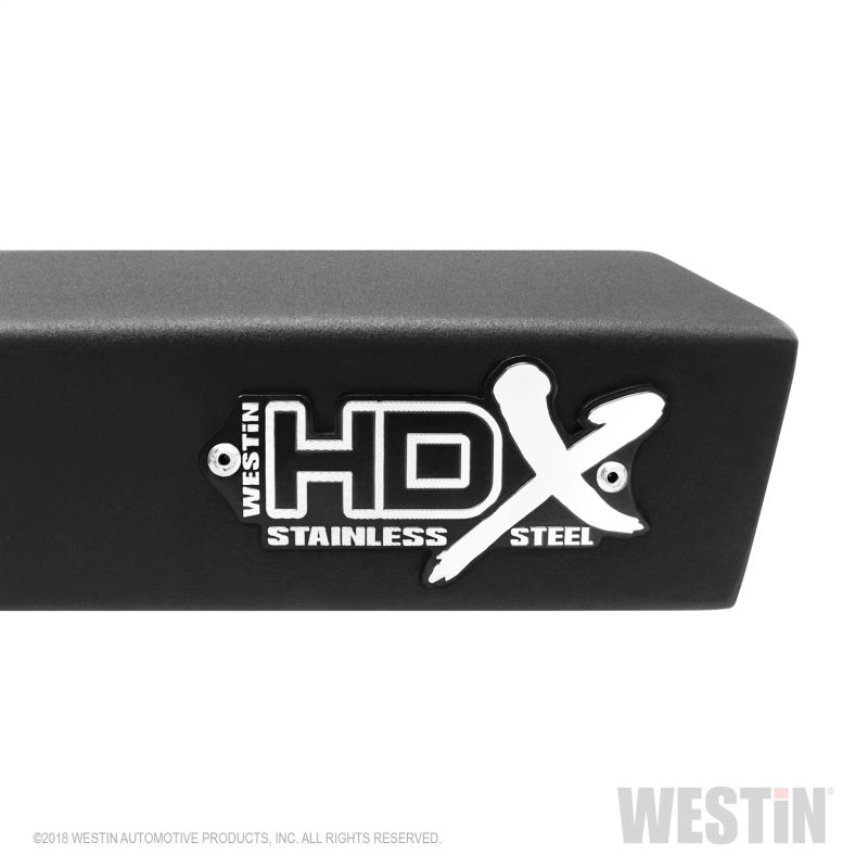 Westin Ford F-250/350/450/550 Super Cab HDX Stainless Drop Nerf Step Bars - Tex. Blk