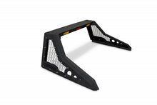 Load image into Gallery viewer, Alternate angle of the HoneyBadger Chase Rack's black mesh guard on a Ford F-150 Raptor
