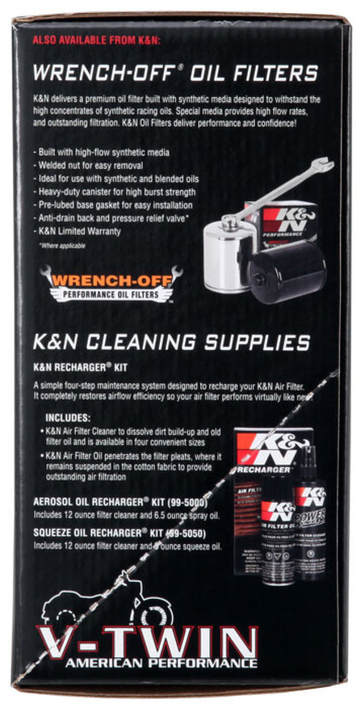 K&N 07-13 Harley Davidson XL Polished Aircharger Performance Intake