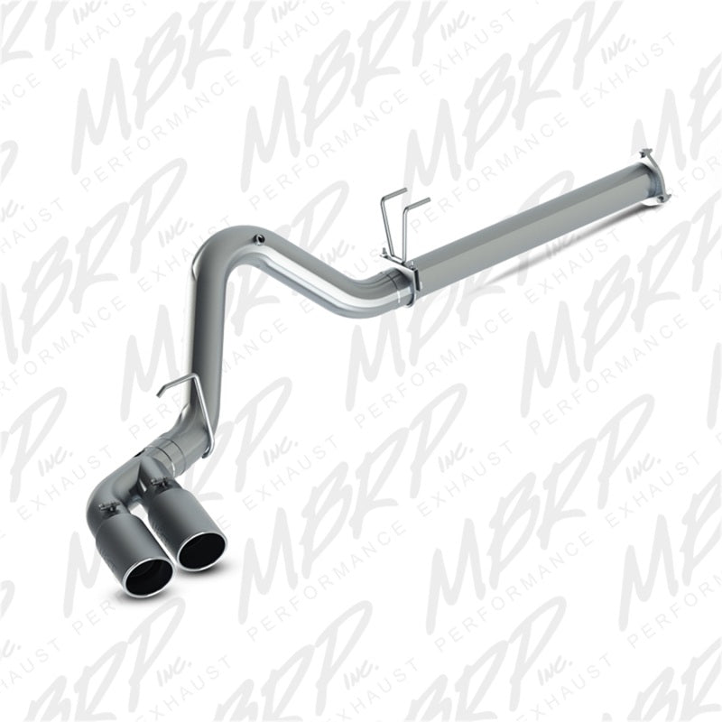 MBRP Ford F250/350/450 6.7L 4in Filter Back Dual Single Side Exit 5in Tips T409 Exhaust