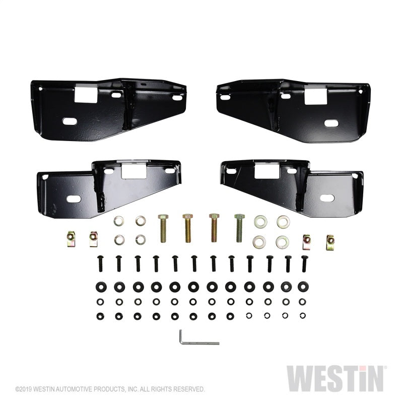 Westin 18+ Jeep Wrangler JLU 4dr Platinum 4 Oval Nerf Step Bars - Tex. Blk