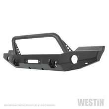 Load image into Gallery viewer, Westin 07+ Jeep Wrangler JK WJ2 Full Width Front Bumper w/Bull Bar Textured Black