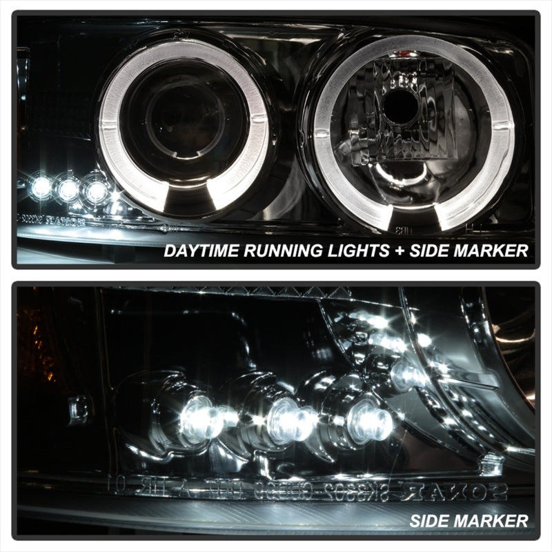 Spyder GMC Sierra 1500/2500/3500 99-06 Projector Headlights LED Halo LED Chrome PRO-YD-CDE00-HL-C