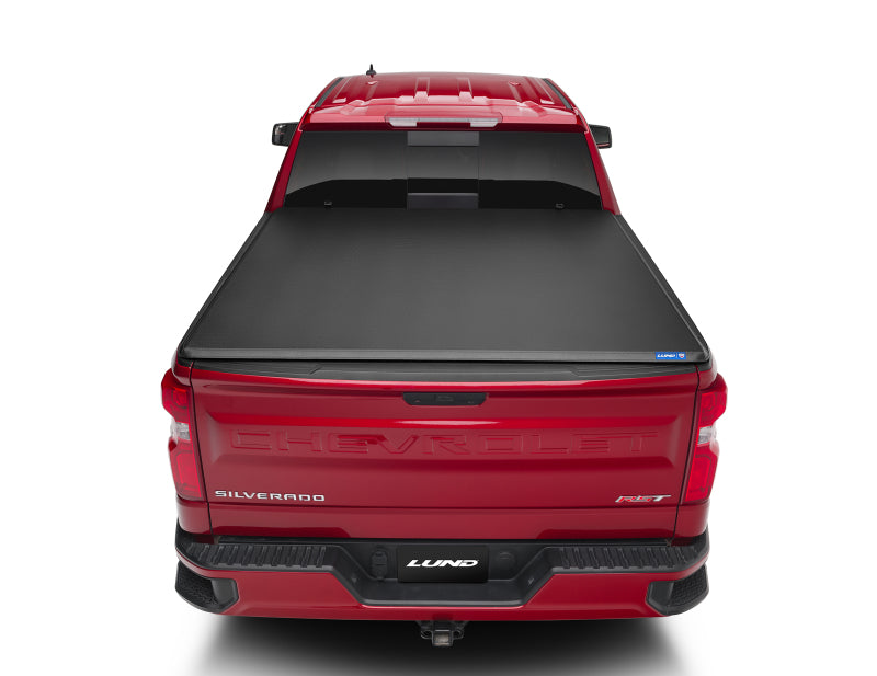 Lund Toyota Tundra Fleetside (5.5ft. Bed) Hard Fold Tonneau Cover - Black