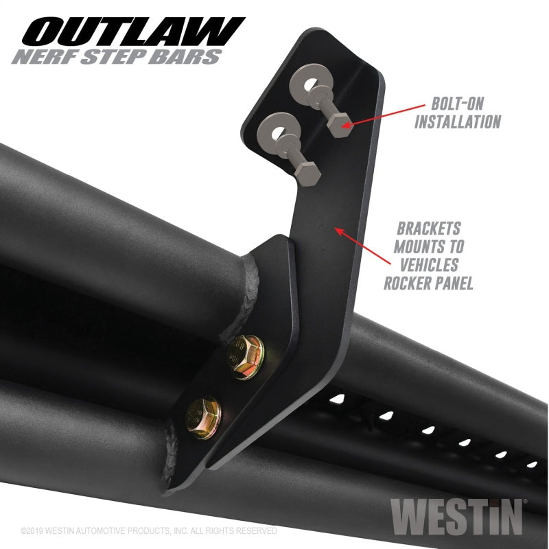 Westin 09+ Dodge RAM 1500 Crew Cab Outlaw Nerf Step Bars