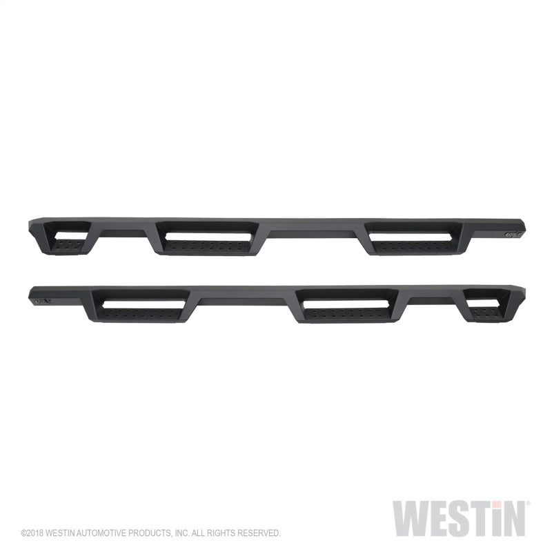 Westin Chevrolet Silverado/Sierra 1500 (5.5ft) Drop Wheel to Wheel Nerf Step Bars - Txt Black