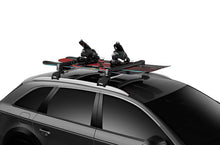 Load image into Gallery viewer, Thule SnowPack M Ski/Snowboard Rack - Black (Up to 4 Pair Skis/2 Snowboards)