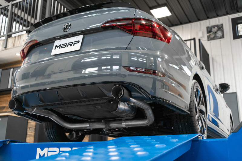 MBRP VW Jetta GLI T304 SS 3in Cat-Back Dual Split Rear Exit Exhaust - Carbon Fiber Tips