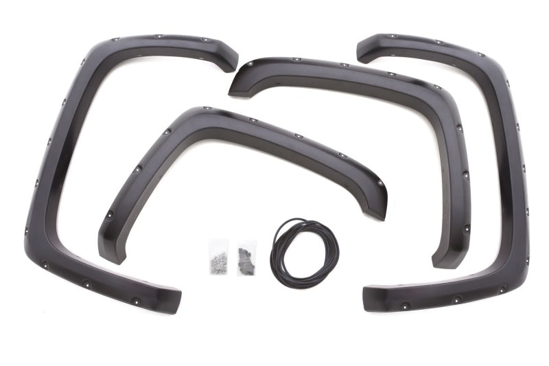 Lund GMC Sierra 1500 RX-Rivet Style Smooth Elite Series Fender Flares - Black (4 Pc.)