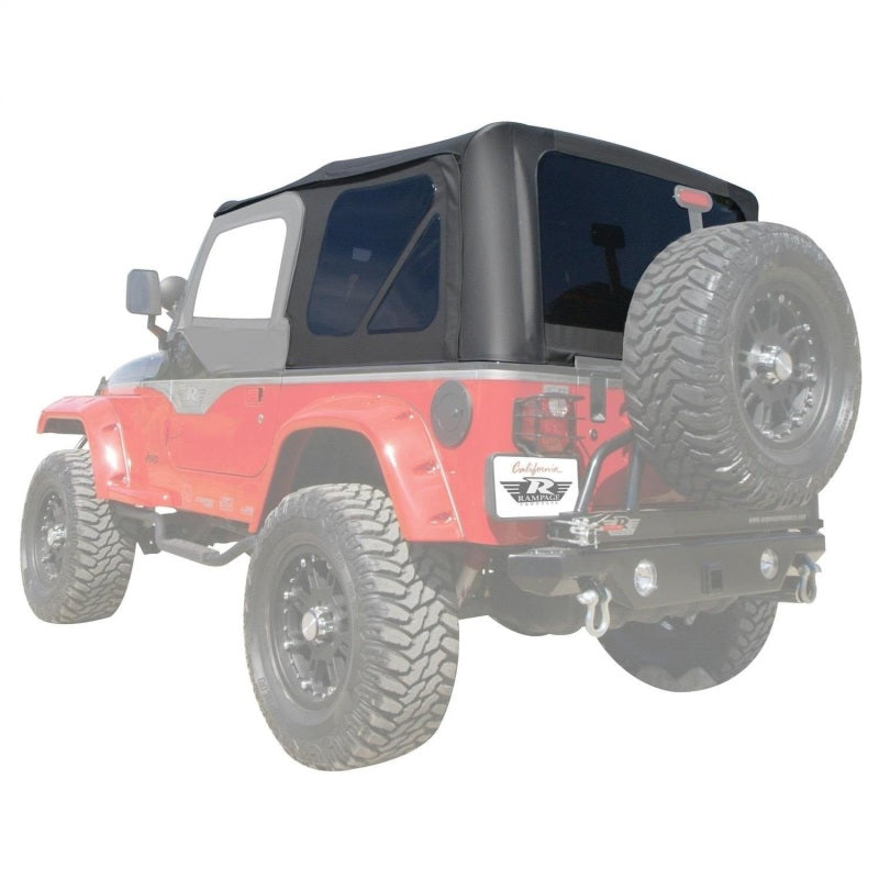 Rampage Jeep Wrangler(TJ) OEM Replacement Top - Black Diamond