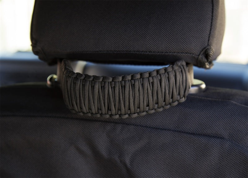Rugged Ridge Paracord A-Pillar/Seat Mnt Hdle Black Jeep Wrangler JK