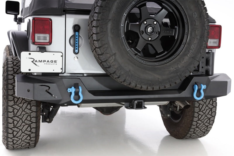 Rampage Jeep Wrangler JK (Incl. Unlimited) Trailguard Rear Bumper - Black