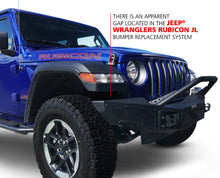 Load image into Gallery viewer, Go Rhino Jeep Wrangler JL/JLU/JK/JKU/Gladiator JT Rockline Full Width Bumper w/ Overrider