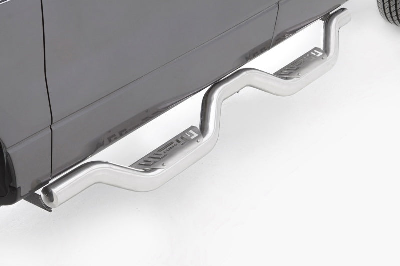 Lund Chevy Silverado 1500 Crew Cab Latitude Stainless Steel Nerf Bars - Polished Stainless