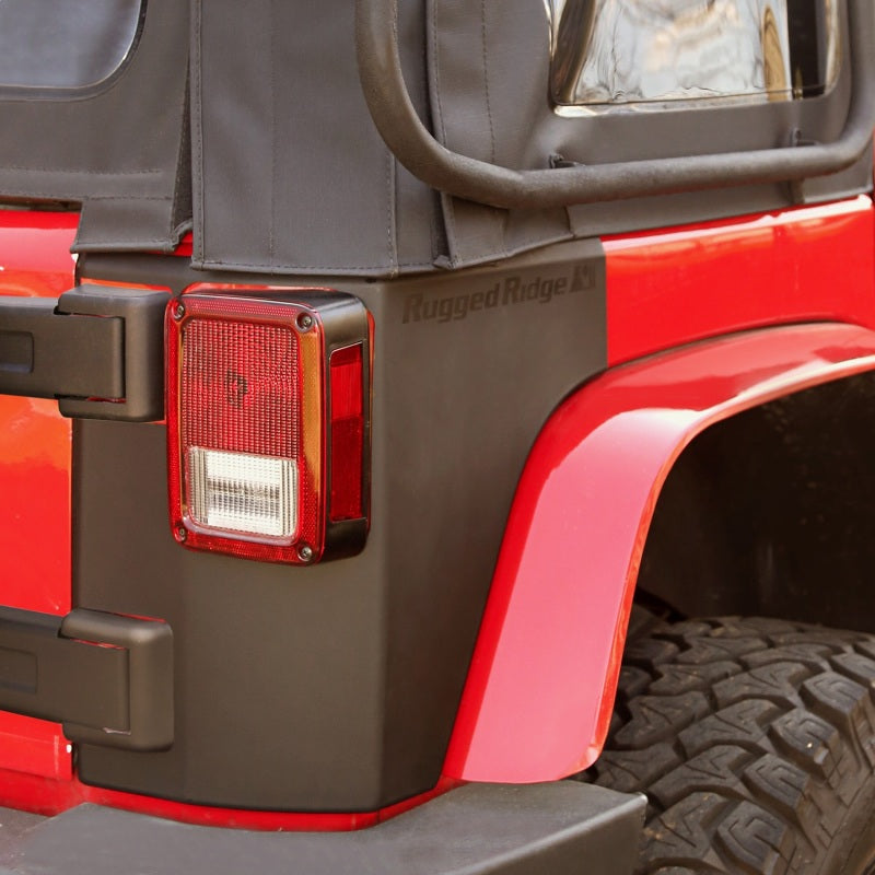 Rugged Ridge Rear Corner Kit Body Armor 2-Door Jeep Wrangler