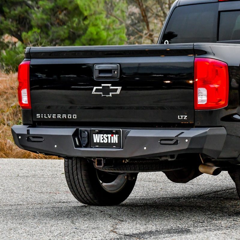 Westin 14+ Chevy Silverado 1500 Pro-Series Rear Bumper - Textured Black