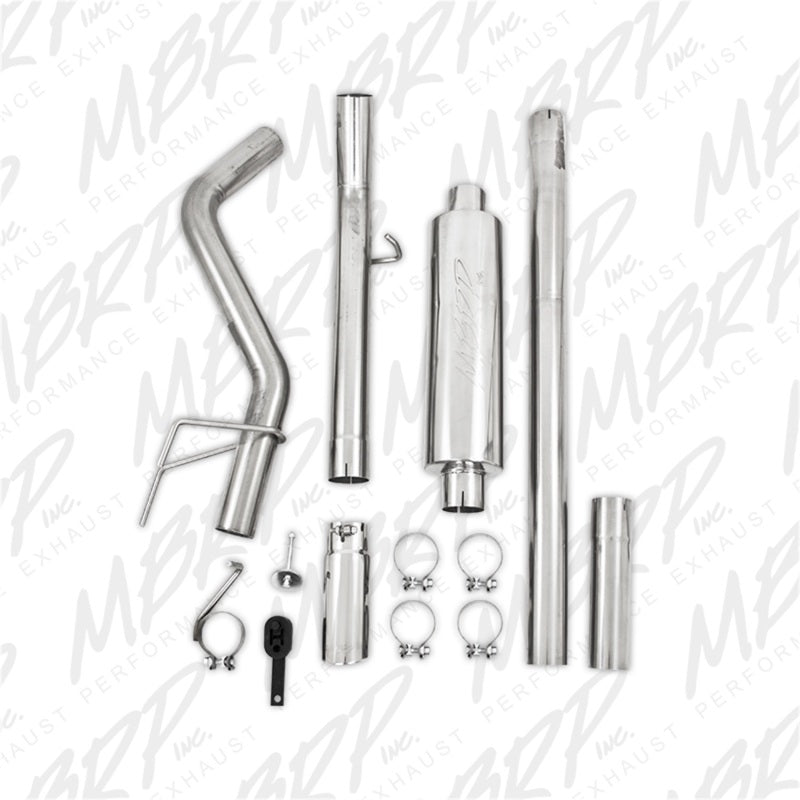 MBRP Ram Hemi 1500 Mega Cab 5.7L / Ram Hemi 2500/3500 5.7L T409 3in Cat Back Single Side