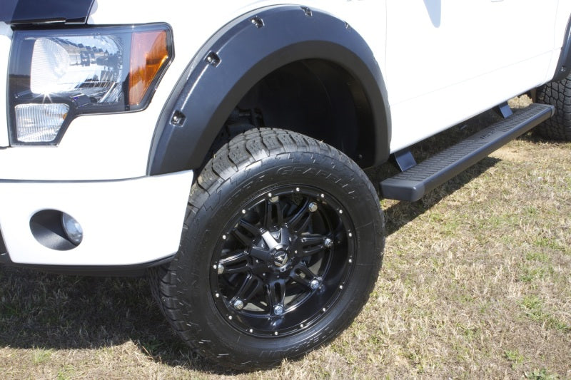 Lund Ford F-150 (Ex Raptor) RX-Rivet Style Textured Elite Series Fender Flares - Black (4 Pc.)