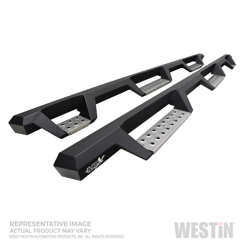 Westin 19+ Ram 2500/3500 HDX Stainless Drop W2W Nerf Step Bars - Textured Black