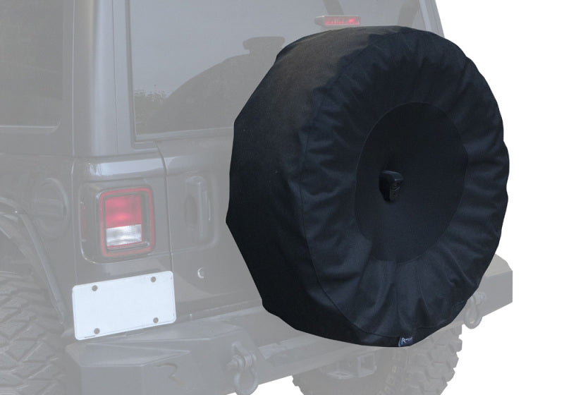 Rampage Jeep Wrangler(JL) Sport 2-Door Tire Cover w/Cam Slot 33in -35in - Black