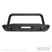 Load image into Gallery viewer, Westin 18+ Jeep Wrangler JL / 20-22 Gladiator WJ2 Stubby Front Bumper w/Bull Bar - Tex. Blk