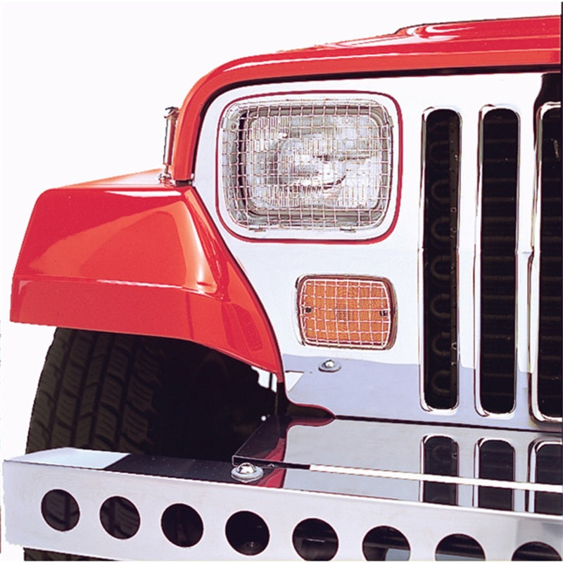 Rugged Ridge Jeep Wrangler YJ Stainless Steel Stone Guard Set