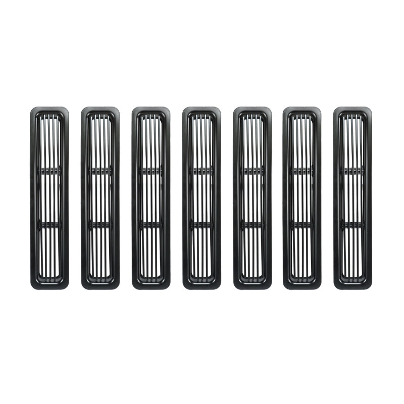 Rugged Ridge Billet Grille Inserts Black Jeep Wrangler