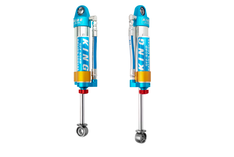 King Shocks Toyota Tacoma (6 Lug) Rear 2.5 Dia Piggy Hose Reservoir Shock w/Adjuster (Pair)