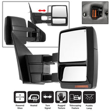 Load image into Gallery viewer, Xtune Ford F150 07-14 Power Heated Amber LED Signal Telescoping Mirror Right MIR-FF15007S-PWH-AM-R