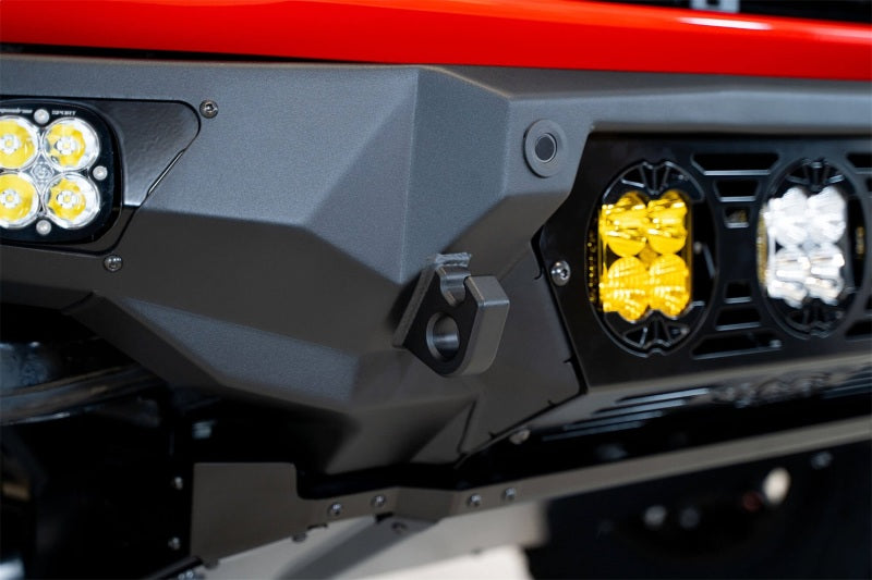 Addictive Desert Designs 21+ Ford Bronco Bomber Front Bumper (w/ 3 Baja Designs LP4 Mounts)