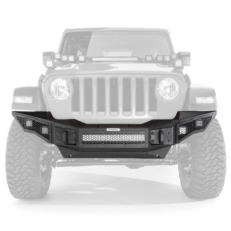 Go Rhino Jeep Wrangler JL/JLU/JK/JKU/Gladiator JT Rockline Full Width Bumper