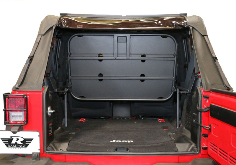 Rampage Jeep Wrangler(JK) Rear Sport Rack - Black