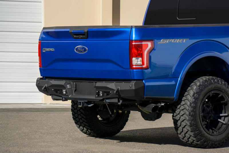 Addictive Desert Designs 15-20 Ford F-150 Stealth Fighter Rear Bumper w/ Backup Sensor Cutout