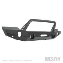 Load image into Gallery viewer, Westin 07+ Jeep Wrangler JK WJ2 Full Width Front Bumper w/Bull Bar Textured Black
