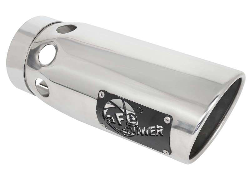 aFe Large Bore-HD 3in 409-SS DPF-Back Exhaust System w/ Polished Tip 14-19 RAM 1500 V6 3.0L (td)