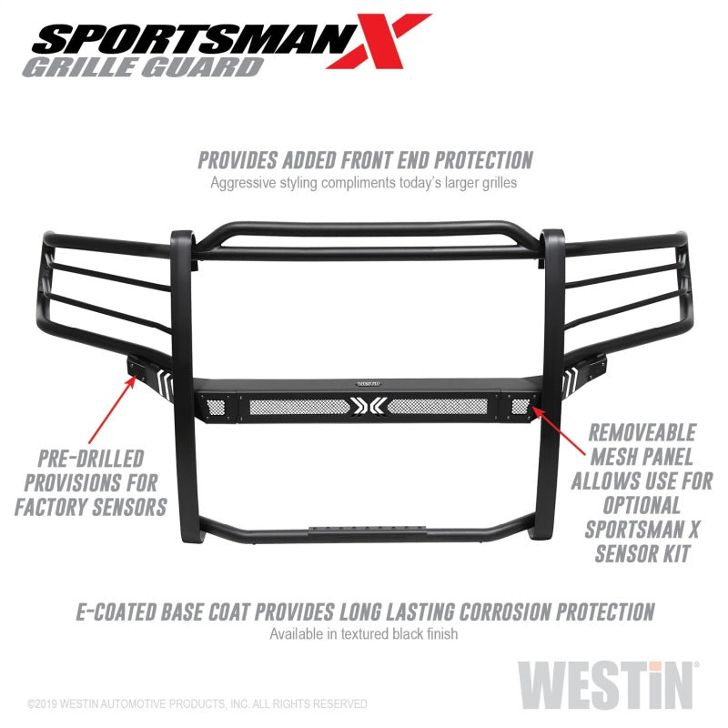 Westin 19+ Ram 1500 Sportsman X Grille Guard - Textured Black (Excluding Classic & Rebel)