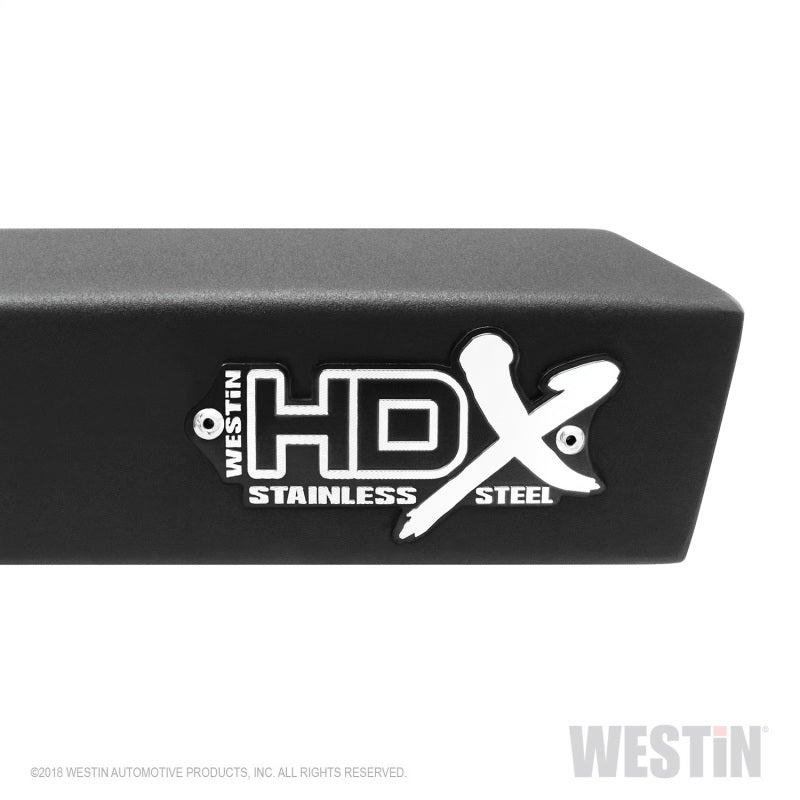 Westin 07+ Jeep Wrangler JK 2dr. HDX Stainless Drop Nerf Step Bars - Tex. Blk