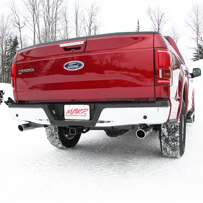 MBRP Ford F-150 5.0L 3in Cat Back Dual Split Rear Exit AL Exhaust System
