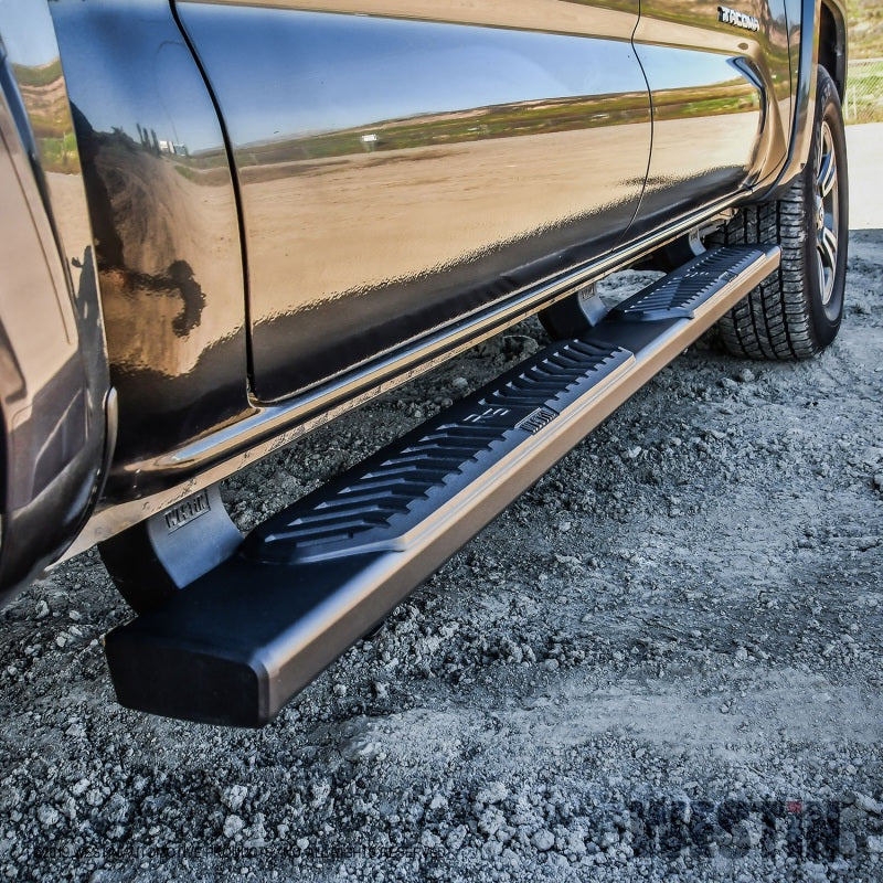 Westin 2005+ Toyota Tacoma Double Cab R5 Nerf Step Bars - Black
